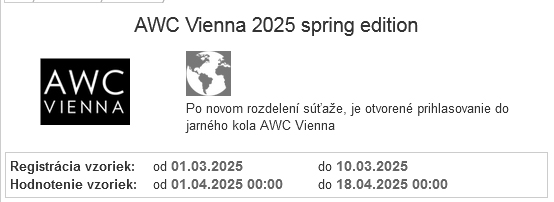Prihláška na súťaž AWC Vienna