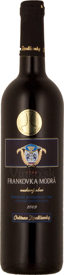 Frankovka modrá 2009, Chateau Topoľčianky